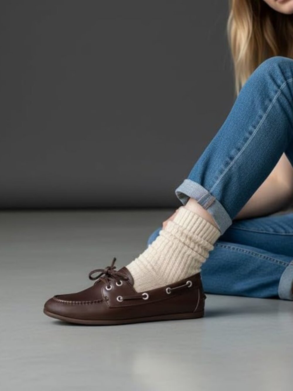 CUSHIONAIRE Anchor Lightweight Boat Shoes